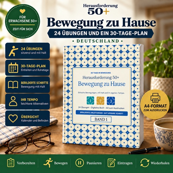 Produktansicht Herausforderung 50+ — Bewegung zu Hause | Band 1