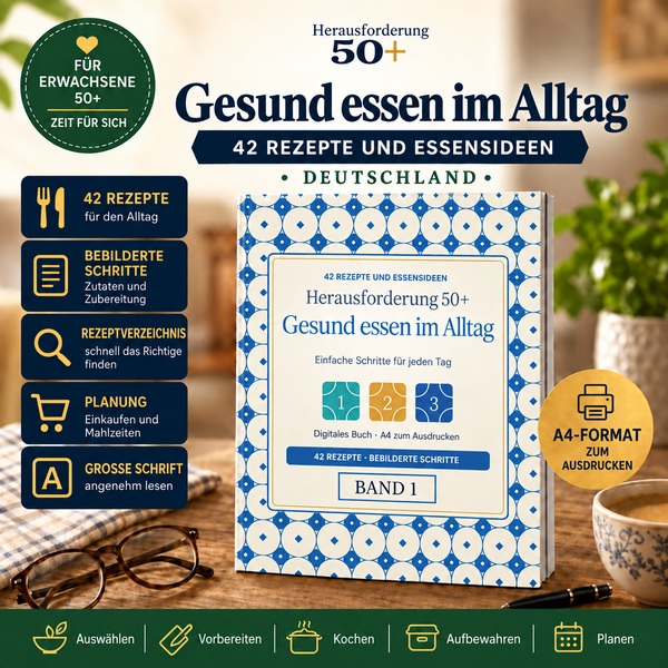 Produktansicht Herausforderung 50+ — Gesund essen im Alltag | Band 1